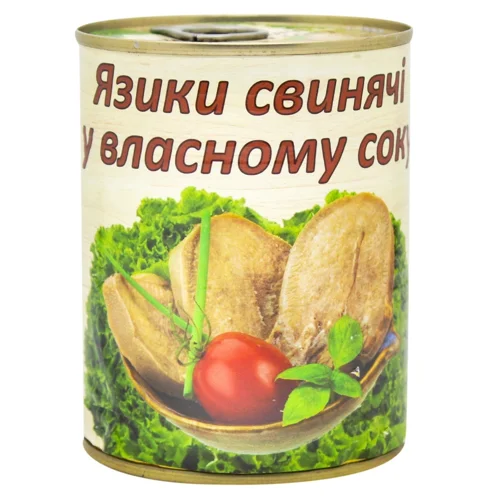 Язики свинячі L'appetit у власному соку 340г