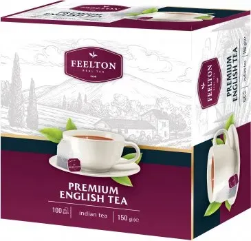 Чай черний Feelton Premium English Tea ОРА 100 пакетиков