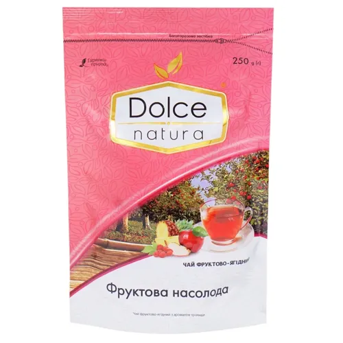 Чай фруктово-ягідний «Dolce Natura» Фруктова насолода з ароматом троянди 250г