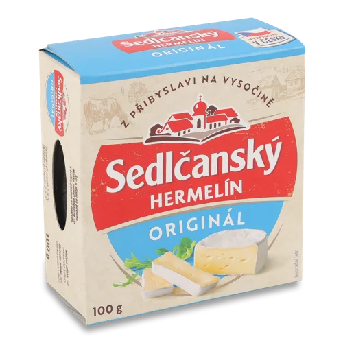 Сир М'який 51% З Білою Пліснявою Original Sedlcansky Hermelin, к/у 100г