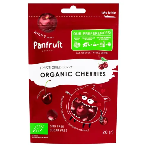 Черешня Panfruit половинка сублімована органічна 20г
