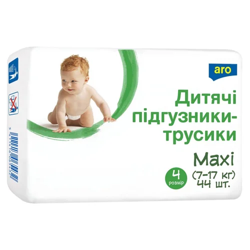 Підгузки-трусики Aro Maxi 4 7-17кг 44шт