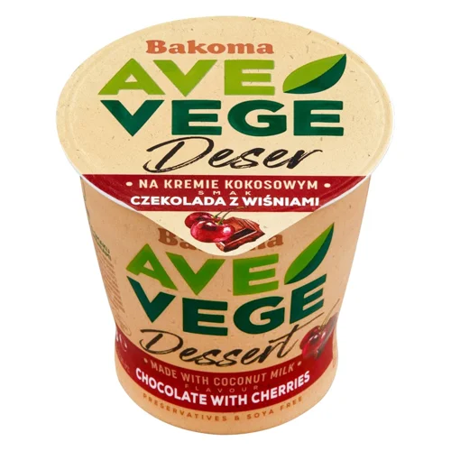 Десерт Bakoma Ave Vege Шоколад з вишнею 2,4% 150г
