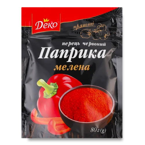 Перець Червоний Паприка Мелена, в/ґ, 80г