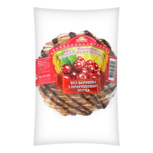 Кекс із пророщених зерен пшениці Вишневий Росток м/у 0.2кг