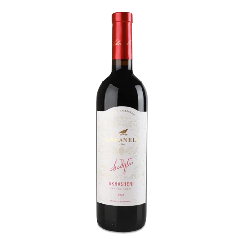 Вино Червоне Напівсолодке В/ґ Akhasheni Askaneli, 0.75л, 12%