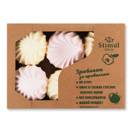 Зефір Бананово-Полуничний Вищого Ґатунку, к/у 0.32кг