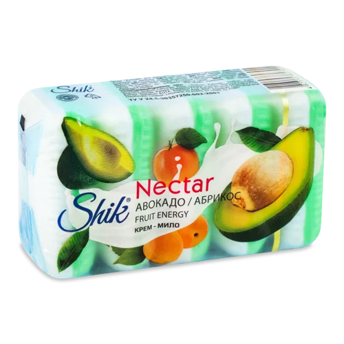Крем-мило Туалетне Авокадо-Абрикос Nectar Shik, 5х70г