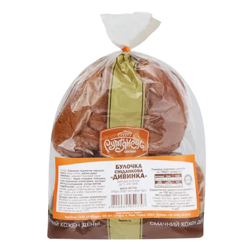 Булочка сніданкова Дивинка Рум'янець м/у 4х50г