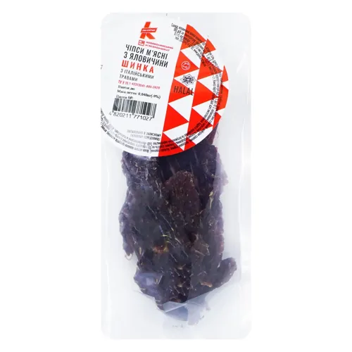 Чіпси Пан Курчак Халяль Шинка з яловичини з італійськими травами 40г