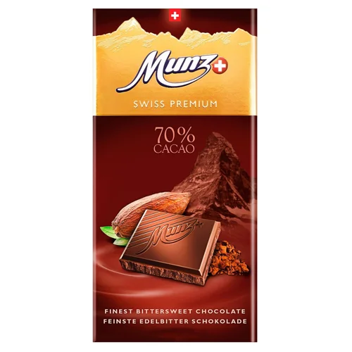 Шоколад чорний Munz 70% 100г
