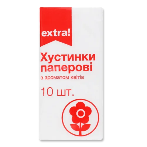 Хустинки паперові Extra! з ароматом квітів