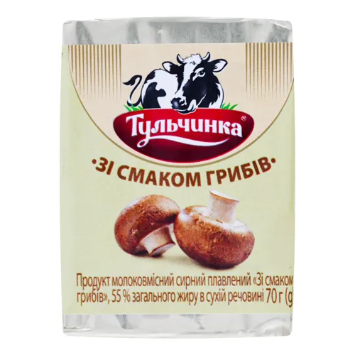 Продукт сирний 55% молоковмісний плавлений зі смаком грибів Тульчинка м/у 70г