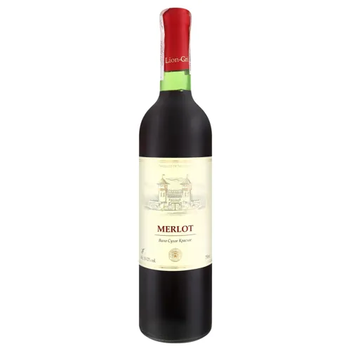 Вино 0.75л 10-12% червоне сухе Merlot Lion-Gri пл