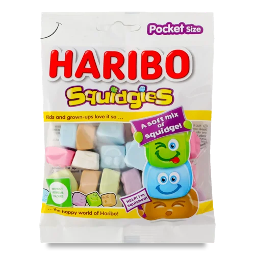 Цукерки Желейні Squidgies Haribo, В/ґ, 80г
