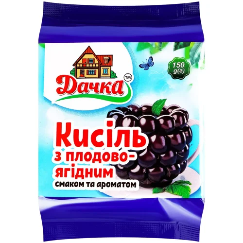 Кисіль Дачка з плодово-ягідним смаком та ароматом 150г