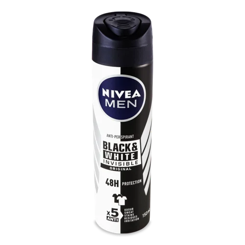 Антиперспірант Nivea Men Original Invisible Black&White, 150 мл
