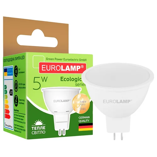 Лампа Eurolamp LED CL 5W GU5.3 3000K