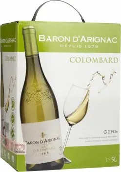 Вино Baron dArignac Colombard біле сухе 5л 11%