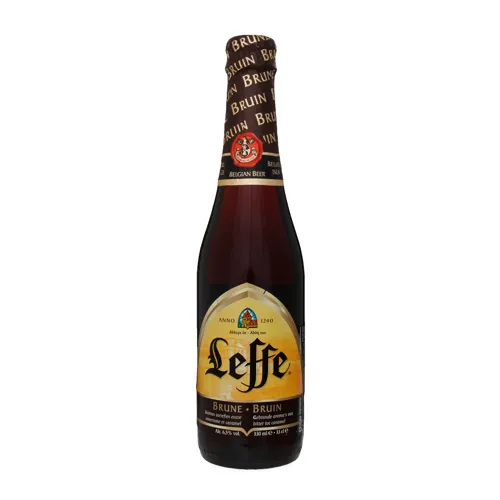 Пиво темне пастеризоване Brune Leffe 0.33л 6.5%