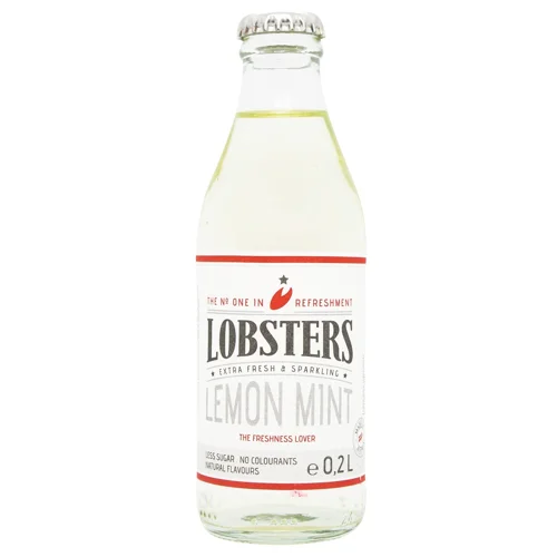 Напій газований Lobsters Lemon Mint 200мл