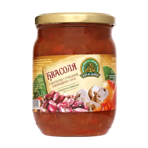 Квасоля з грибами "Дари ланів" 0.5л