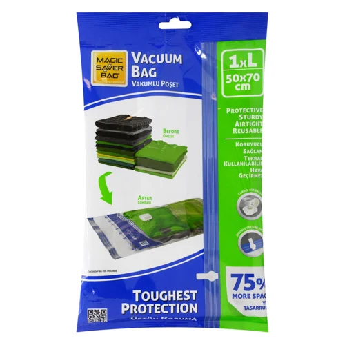 Пакет Magic Saver Bag вакуумний для речей р.L 50х70см
