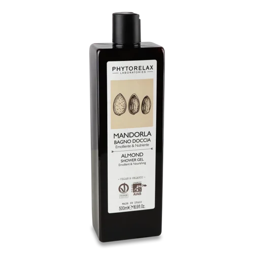 Гель для Душу Зволожуючий Almond Vegan&Organic Phytorelax, 500мл