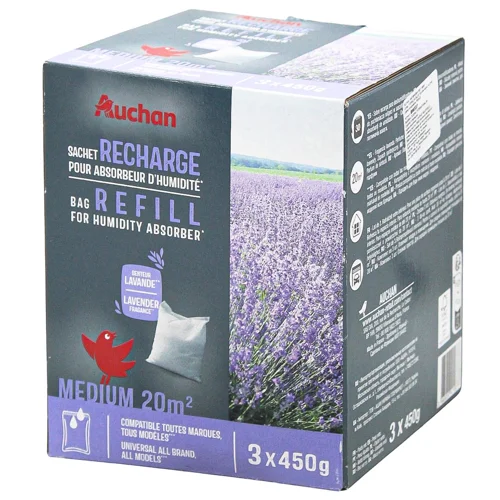 Наповнювач для вологопоглинача Auchan Лаванда 450г х 3шт