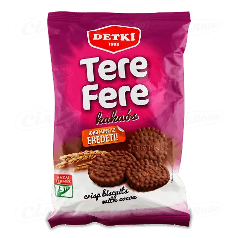 Печиво Detki Tere-Fere хрустке зі смаком какао, 180г