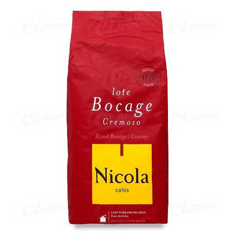 Кава зернова Nicola Blend Bocage смажена, 1кг