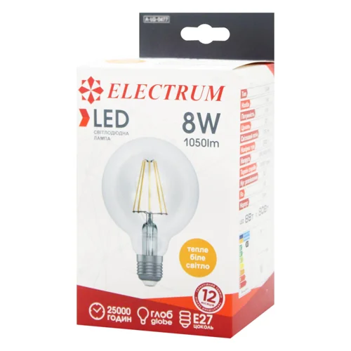 Лампа Electrum світлодіодна LG-6F 8W E27 2700K