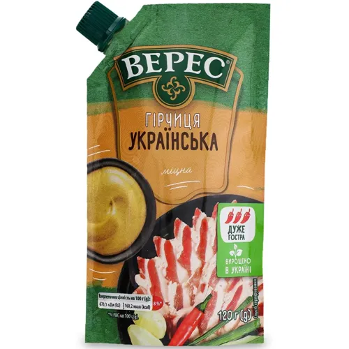 Гірчиця Верес Українська міцна 120г
