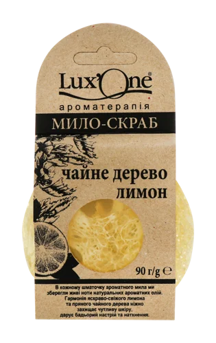 Мило-скраб Чайне дерево-Лимон Lux'One 90г, в/ґ