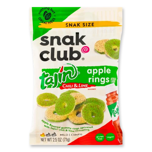 Жувальні Цукерки Snak Club Tajin зі Смаком Яблуко, 150г