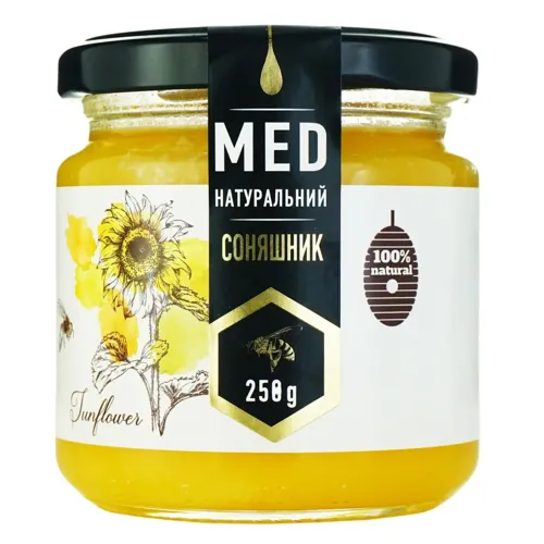 Мед Соняшник натуральний 250г