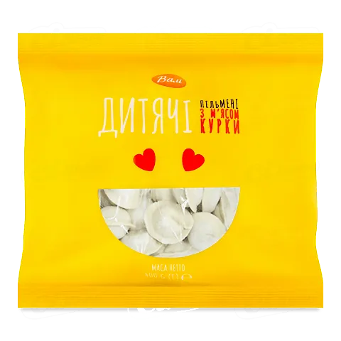 Пельмені «Вам» «Дитячі» з м'ясом курки, 400г
