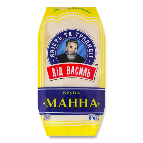 Крупа Манна Вищого Ґатунку Дід Василь, м/у, 800 г