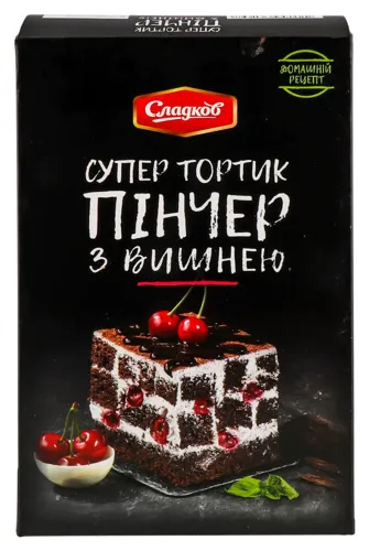 Торт Пинчер з вишнею Сладков к/у 0.2кг