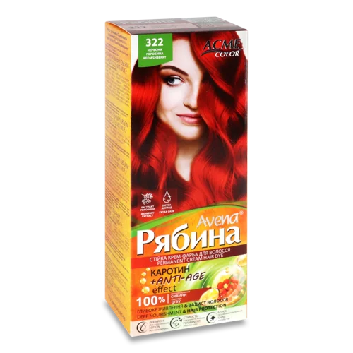 Крем-фарба Для Волосся Avena Рябина №322 Acme Color, 1 шт