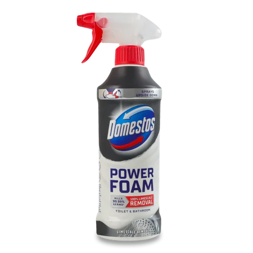 Спрей-піна для Чищення Унітазу та Ванної Power Foam Domestos, В/ґ, 435мл
