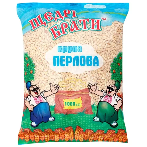 Крупа перлова Щедрі брати 1кг