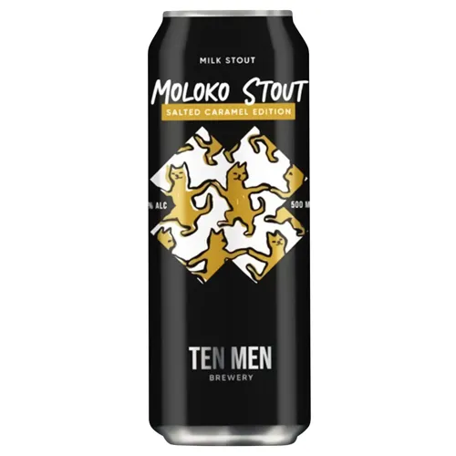 Пиво Ten Men Moloko Stout: Salted Caramel Edition темне нефільтроване 5,5% 0,5л