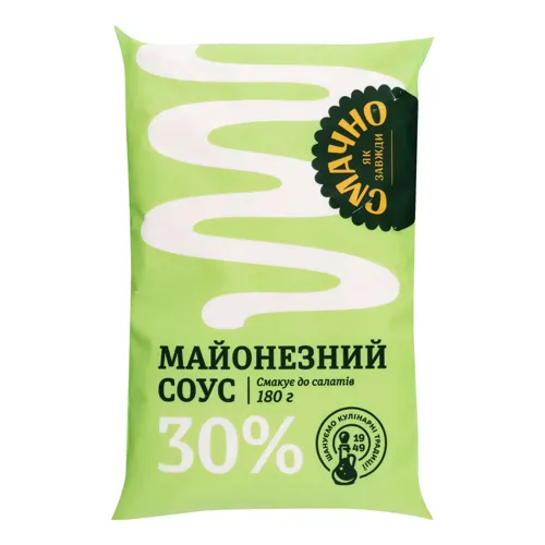 Соус майонезний «Смачно як завжди» 30% м/у 180г