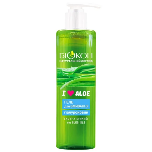 Гель для вмивання Біокон I Love Aloe гіалуроновий 200мл