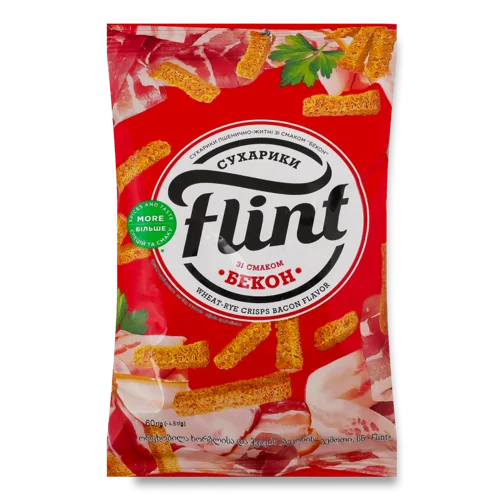 Сухарики Пшенично-Житні В/К Бекон, 60г