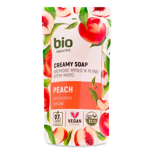 Крем-мило Peach Bio Naturell, Натуральне, В/ґ, 460мл