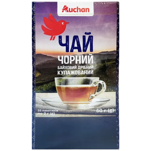 Чай чорний Ашан 2г*25шт
