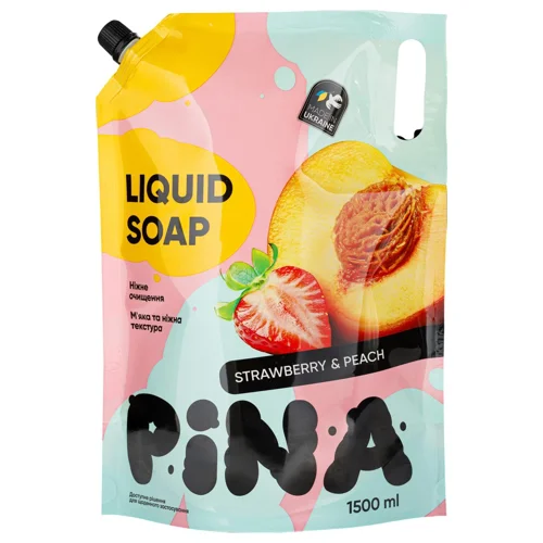 Мило рідке Pina Strawberry&Peach 1500мл