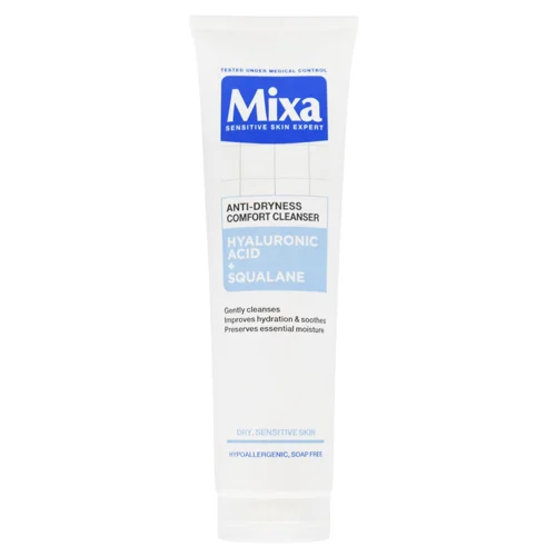 Гель для обличчя Mixa Hyaluronic Acid Squalane очищувальний 150мл